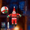 Klimmende kerstman op ladder met LED-verlichting
