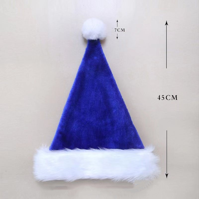 Cappello di Babbo Natale in peluche per adulti e bambini