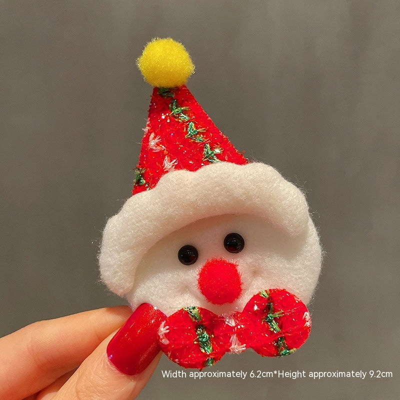 Alfinete Pregadeira de Natal em Tecido