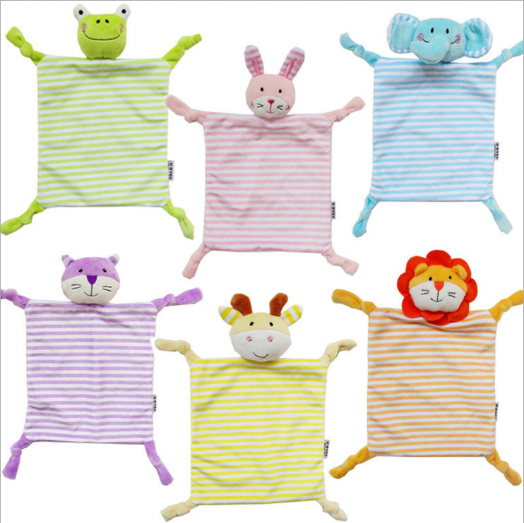 Doudou couverture animal en peluche pour bébé