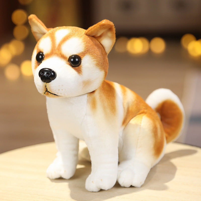 Cachorro de peluche adorable sentado o de pie