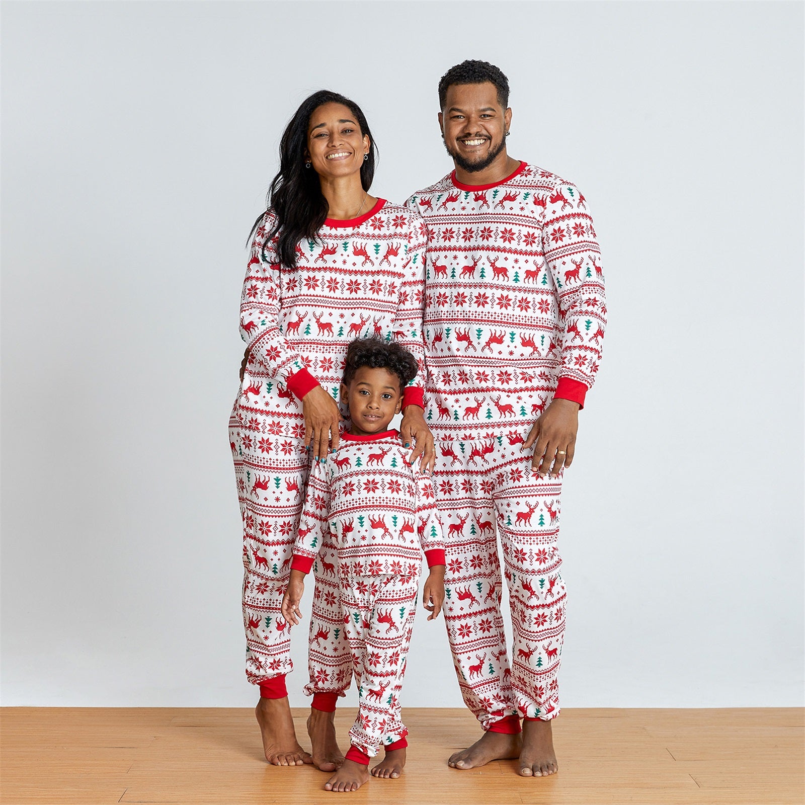 Red & White Christmas Matching Family Pajamas 5