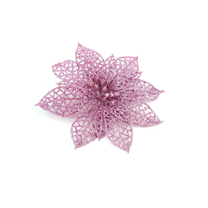 Glitter Christmas Flower Tree Picks