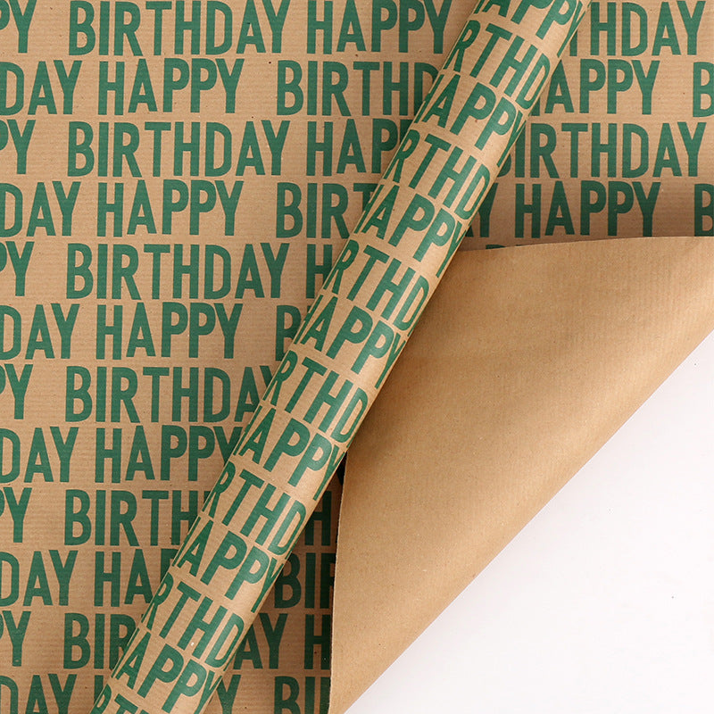 Striped Kraft Gift Wrapping Paper