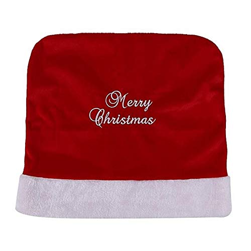レッド刺繍 クリスマスチェアカバー