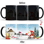 Taza mágica Merry Christmas que cambia de color