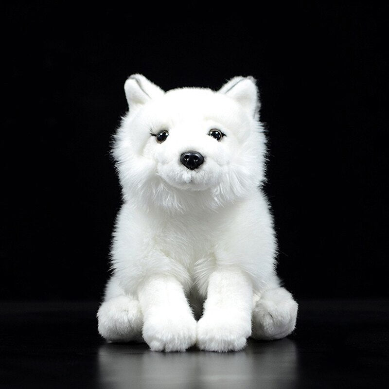 Fluffy Arctic Fox Plush Toy