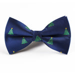 Jacquard kerstvlinderdas met feestelijke motieven