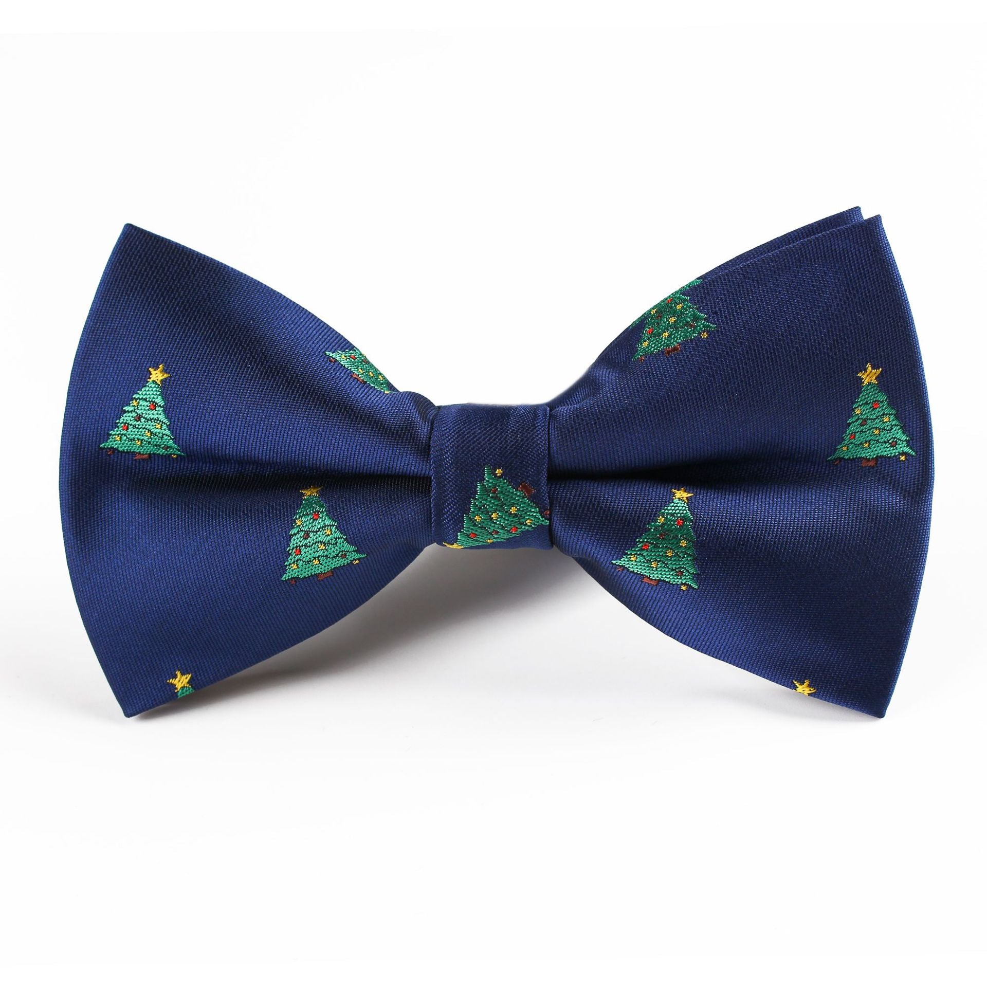 Papillon natalizio jacquard con motivi festivi