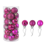 Shiny and Matte Christmas Ball Ornaments