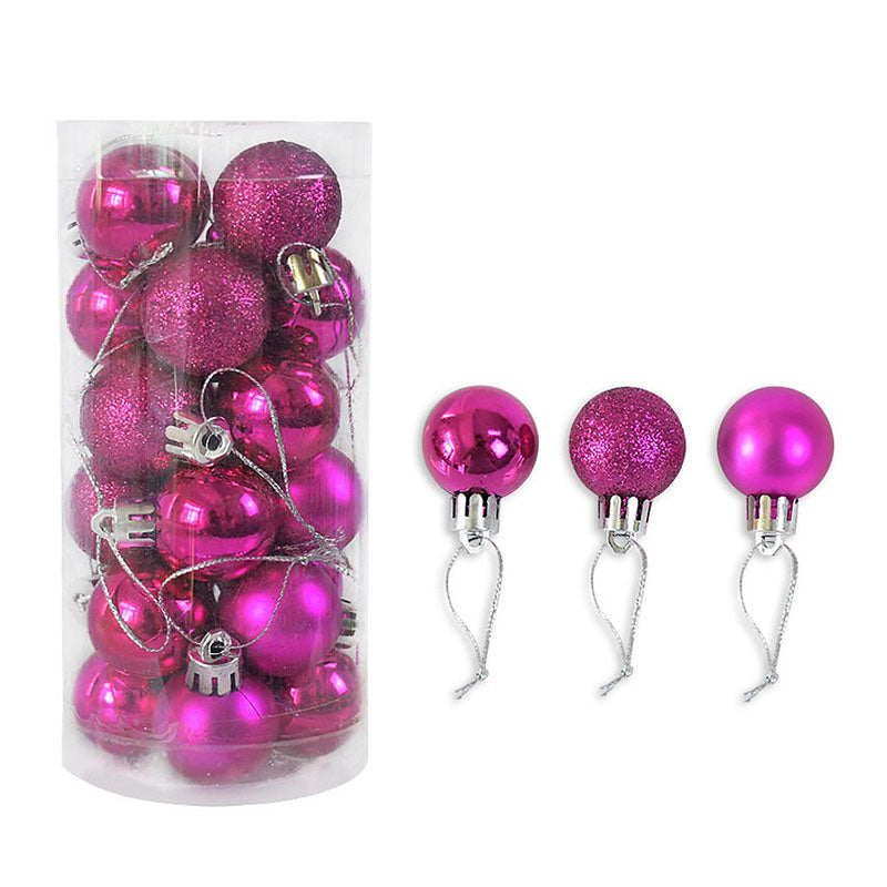 Shiny and Matte Christmas Ball Ornaments