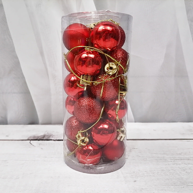 Shiny and Matte Christmas Ball Ornaments