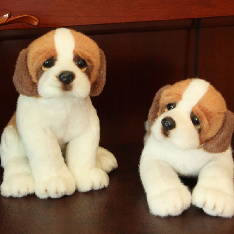 Cane di razza di peluche realistico