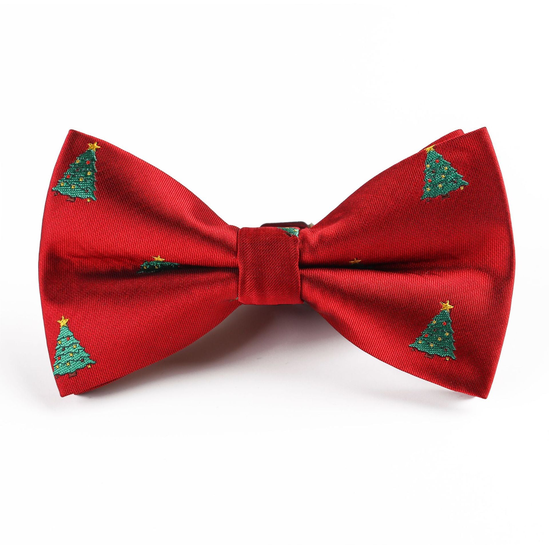 Jacquard kerstvlinderdas met feestelijke motieven