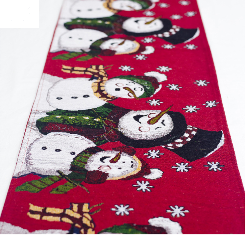 Reindeer and Snowman Christmas Table Runner