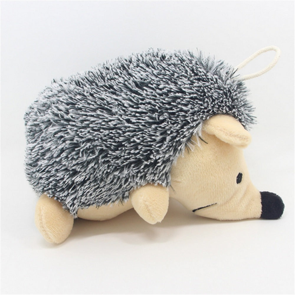 Riccio di peluche con squittio