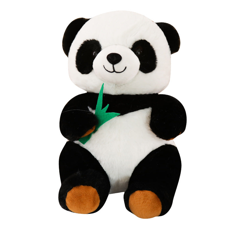 Klassischer Plüschpanda in Schwarz-Weiß