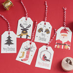 Christmas Paper Hanging Gift Tags, 100 Pieces