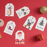 Christmas Paper Hanging Gift Tags, 100 Pieces