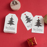 Christmas Paper Hanging Gift Tags, 100 Pieces