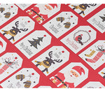 Christmas Paper Hanging Gift Tags, 100 Pieces