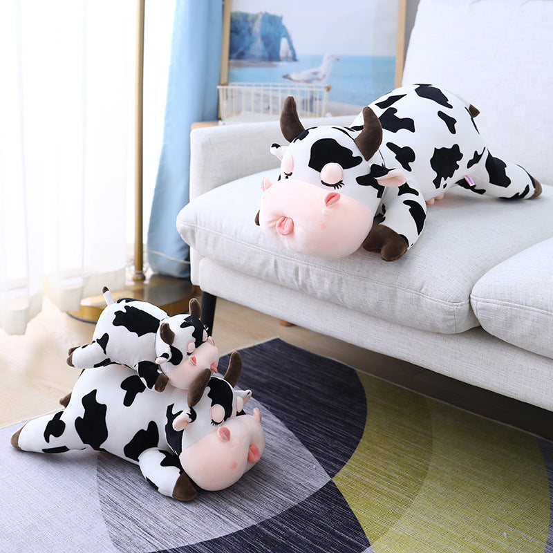 Coussin peluche vache mignonne