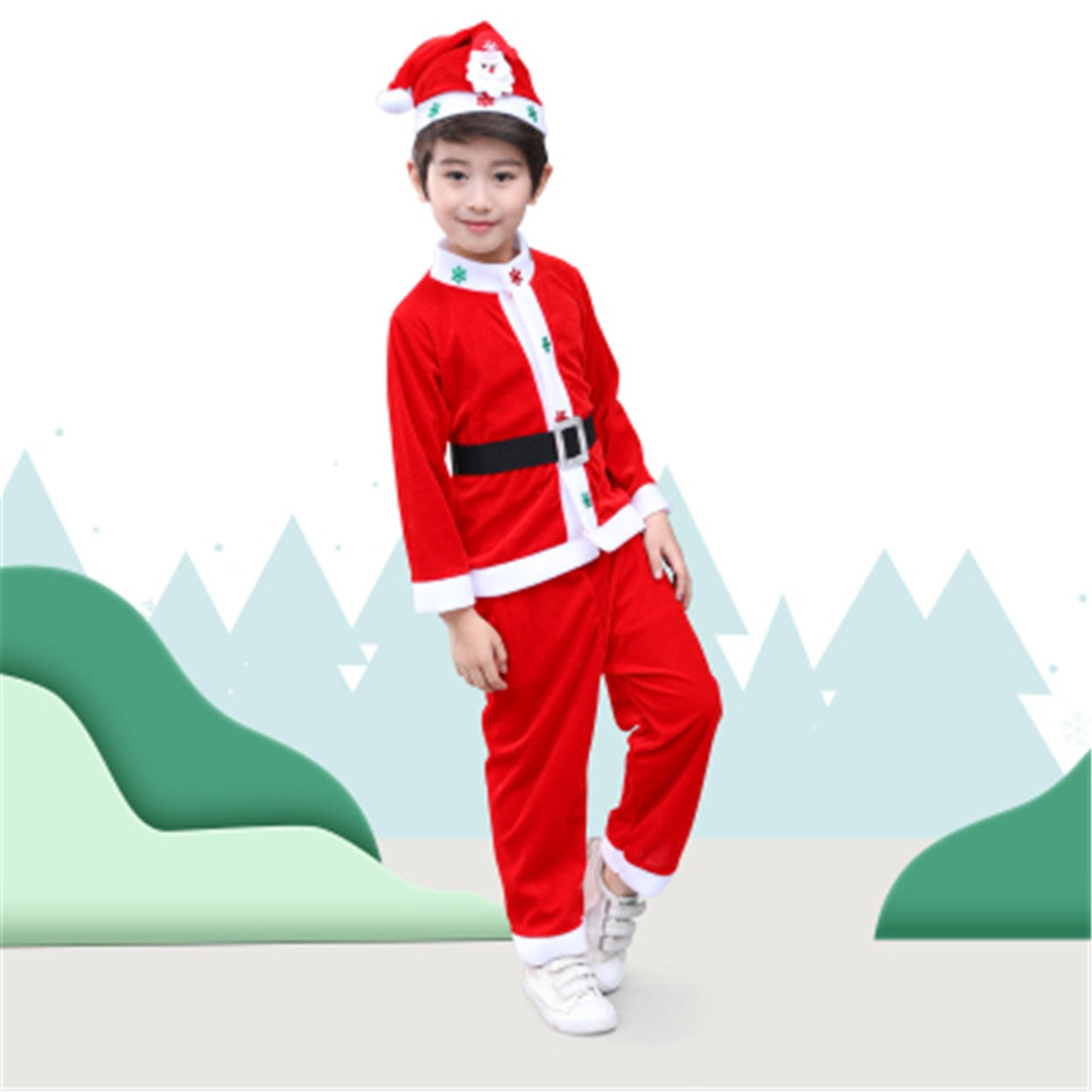 Santa & Mrs. Claus Christmas Costume Set 4