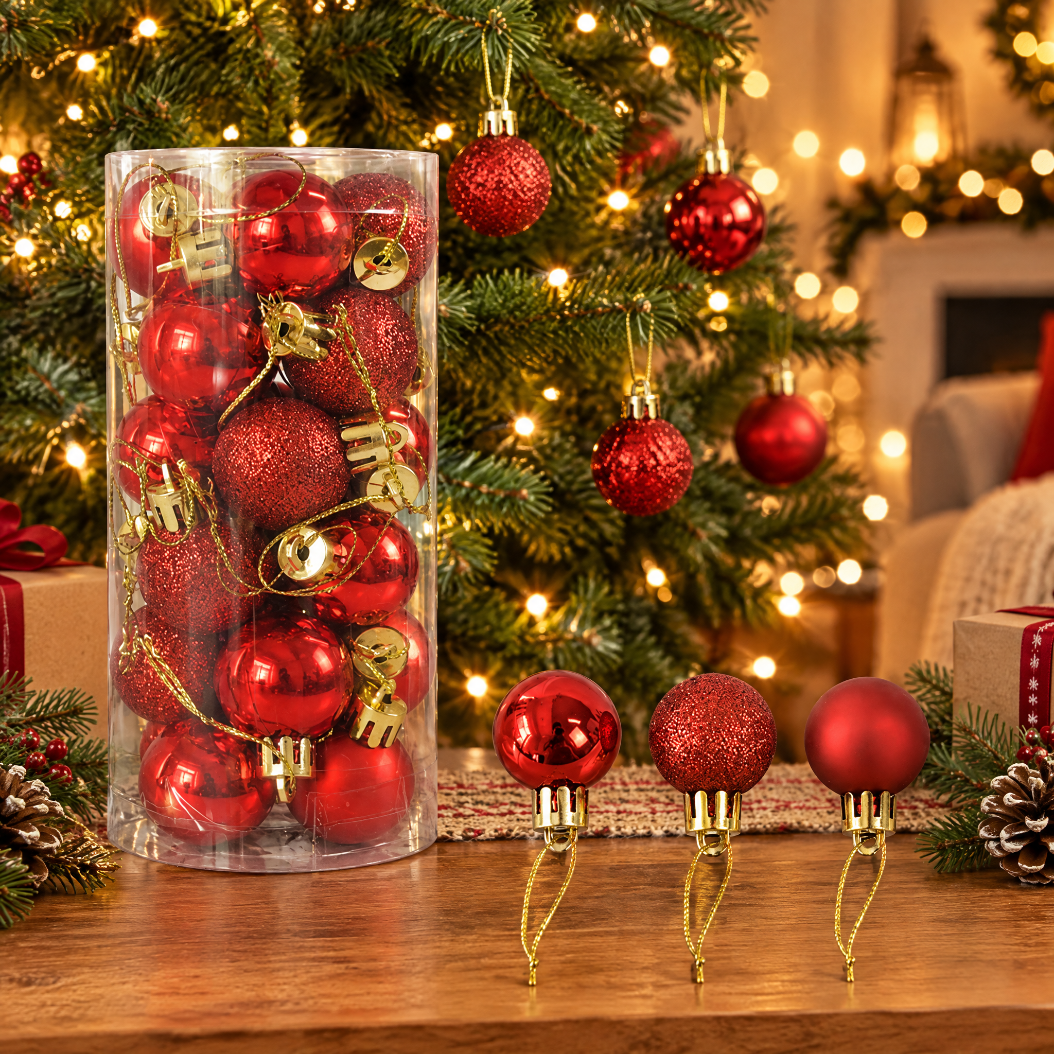 Shiny and Matte Christmas Ball Ornaments – Christmas