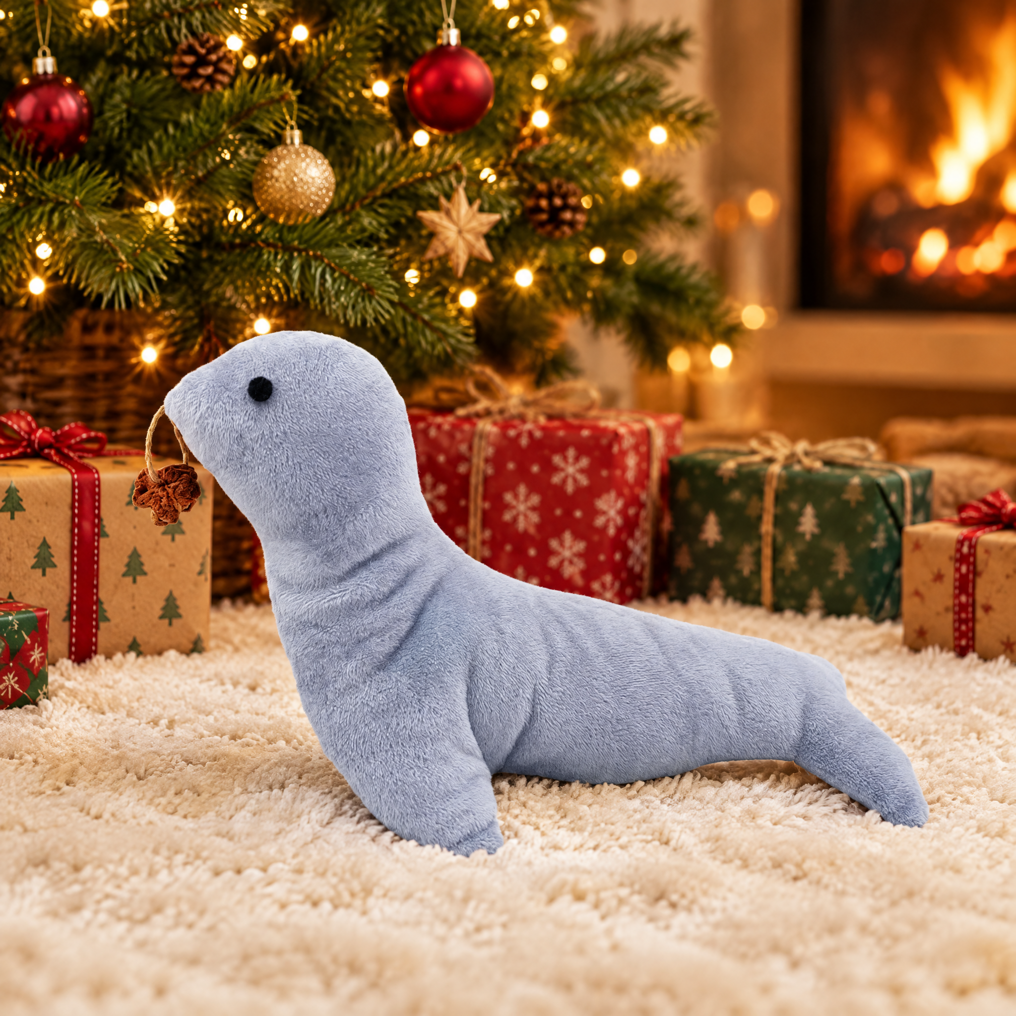 Peluche otarie à grelot
