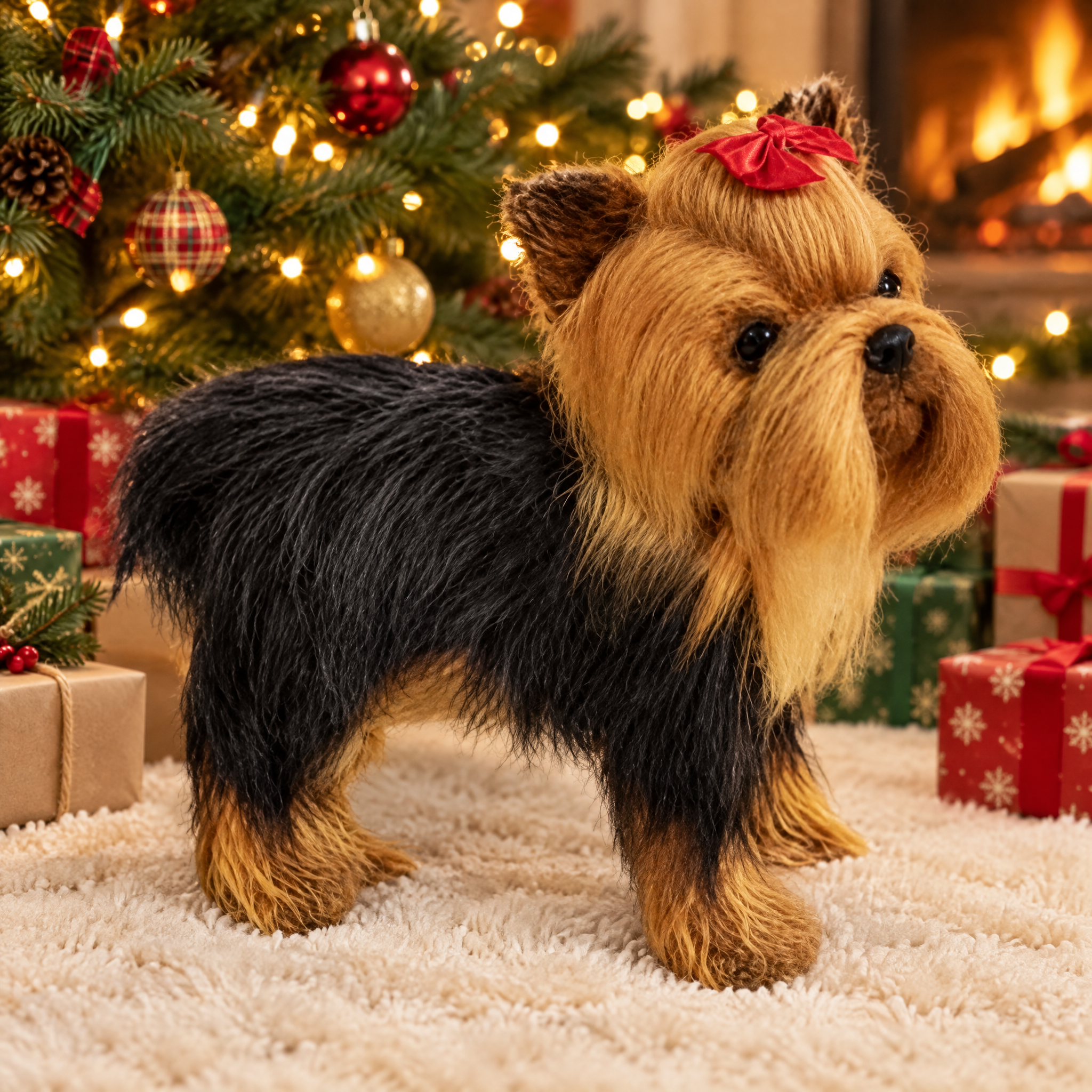 Perro de peluche realista