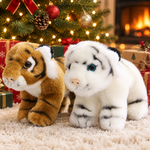 Bébé tigre en peluche réaliste
