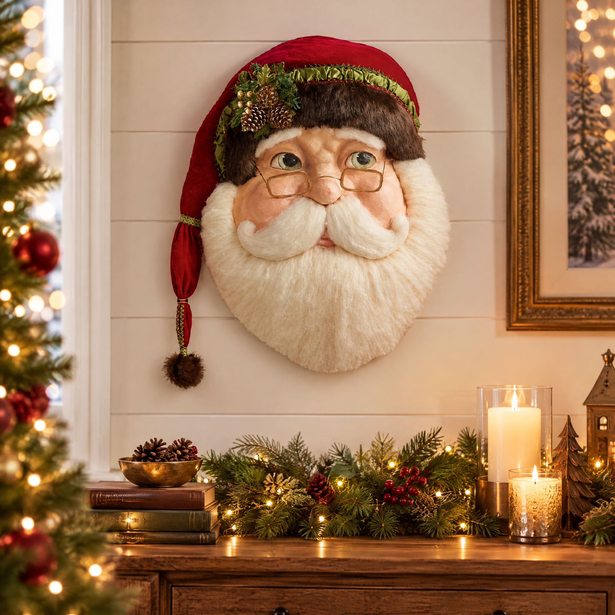 Wooden Santa's House Christmas Wall Sign – Christmas