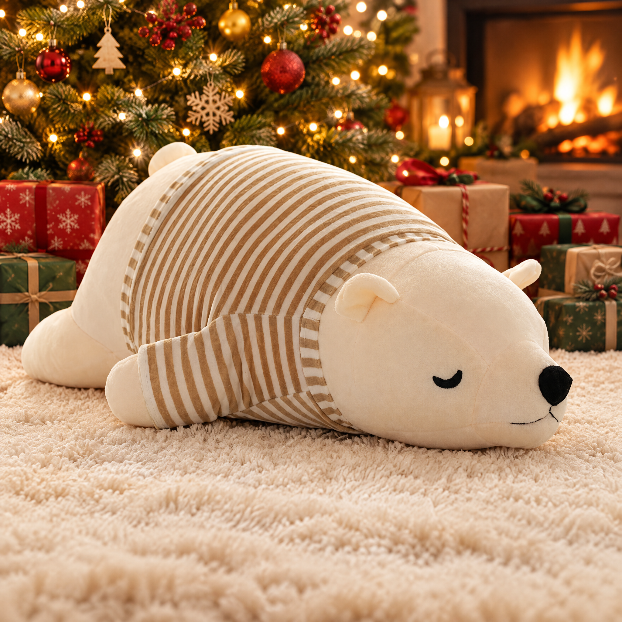 Grande orso di peluche coccoloso