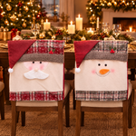 Christmas Chair Covers with Santa and Snowman – Christmas