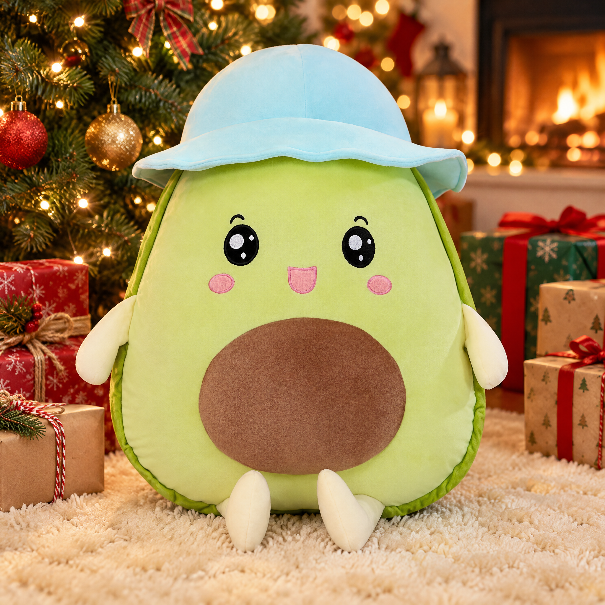 Aguacate de peluche abrazable