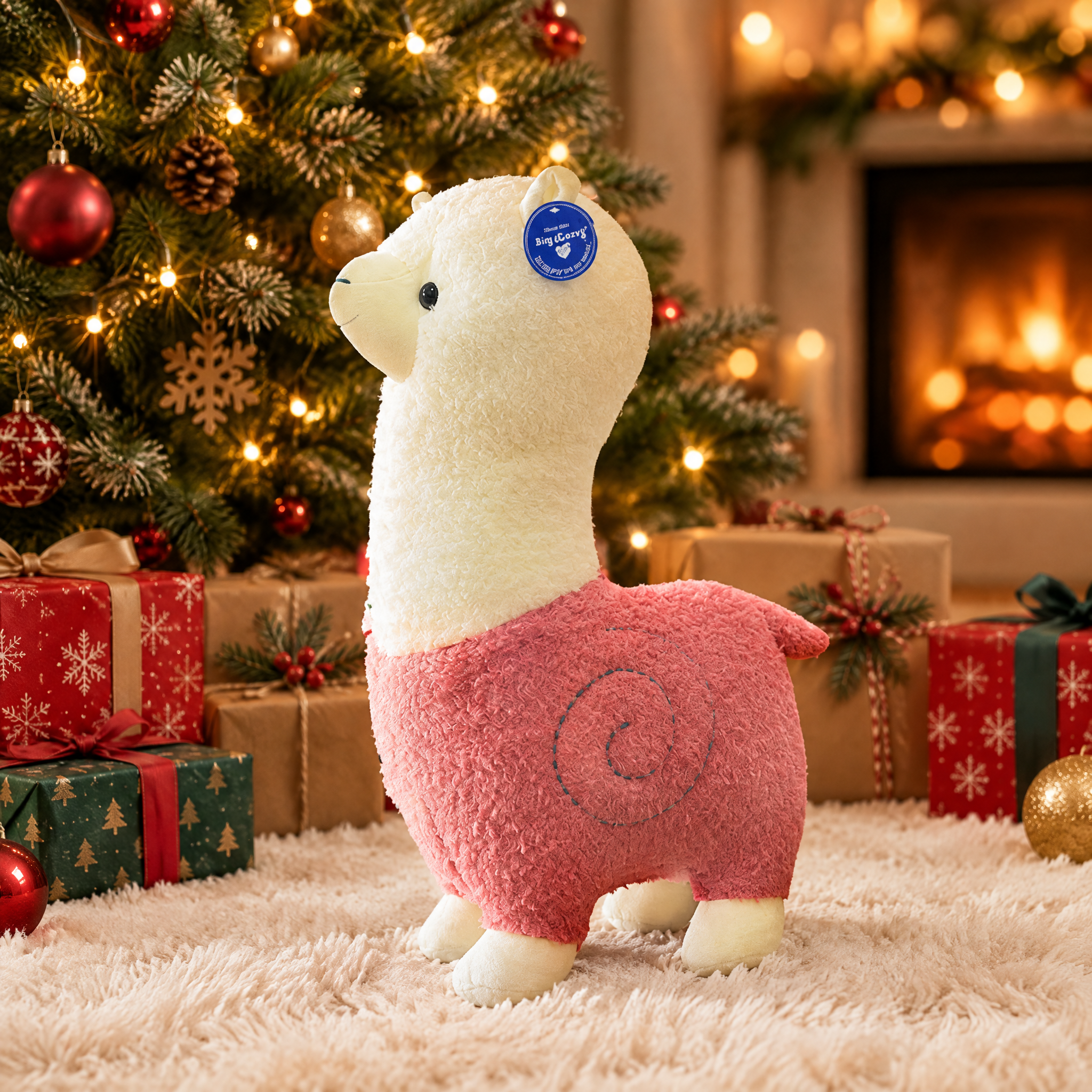 Alpaca di peluche soffice