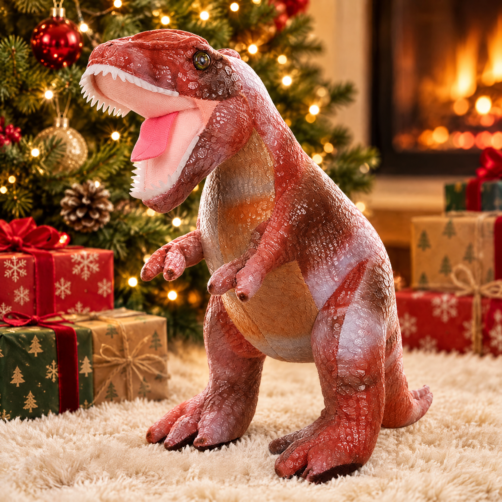 Uroczy pluszowy dinozaur T-Rex