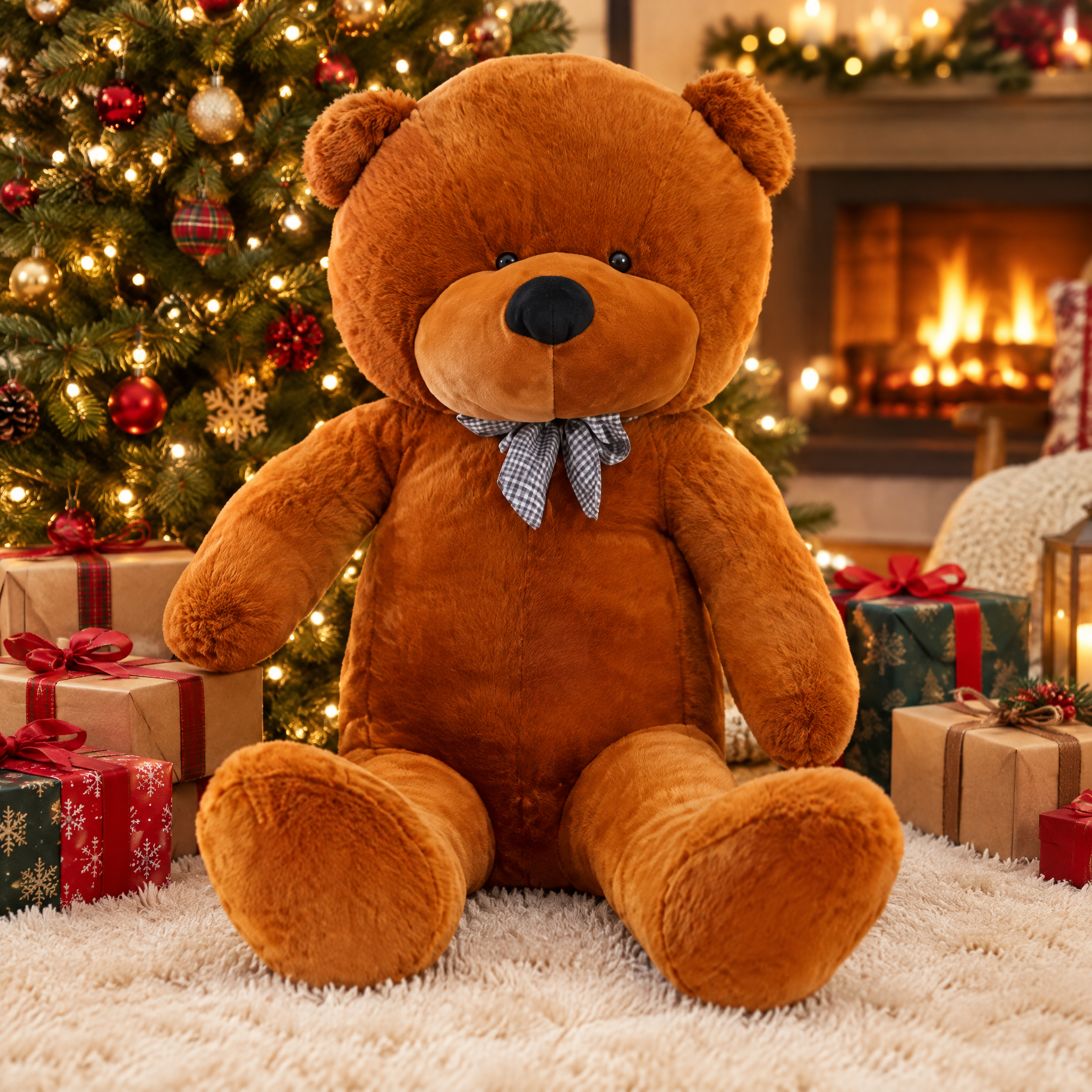 Pele de Urso de Peluche Gigante Sem Enchimento