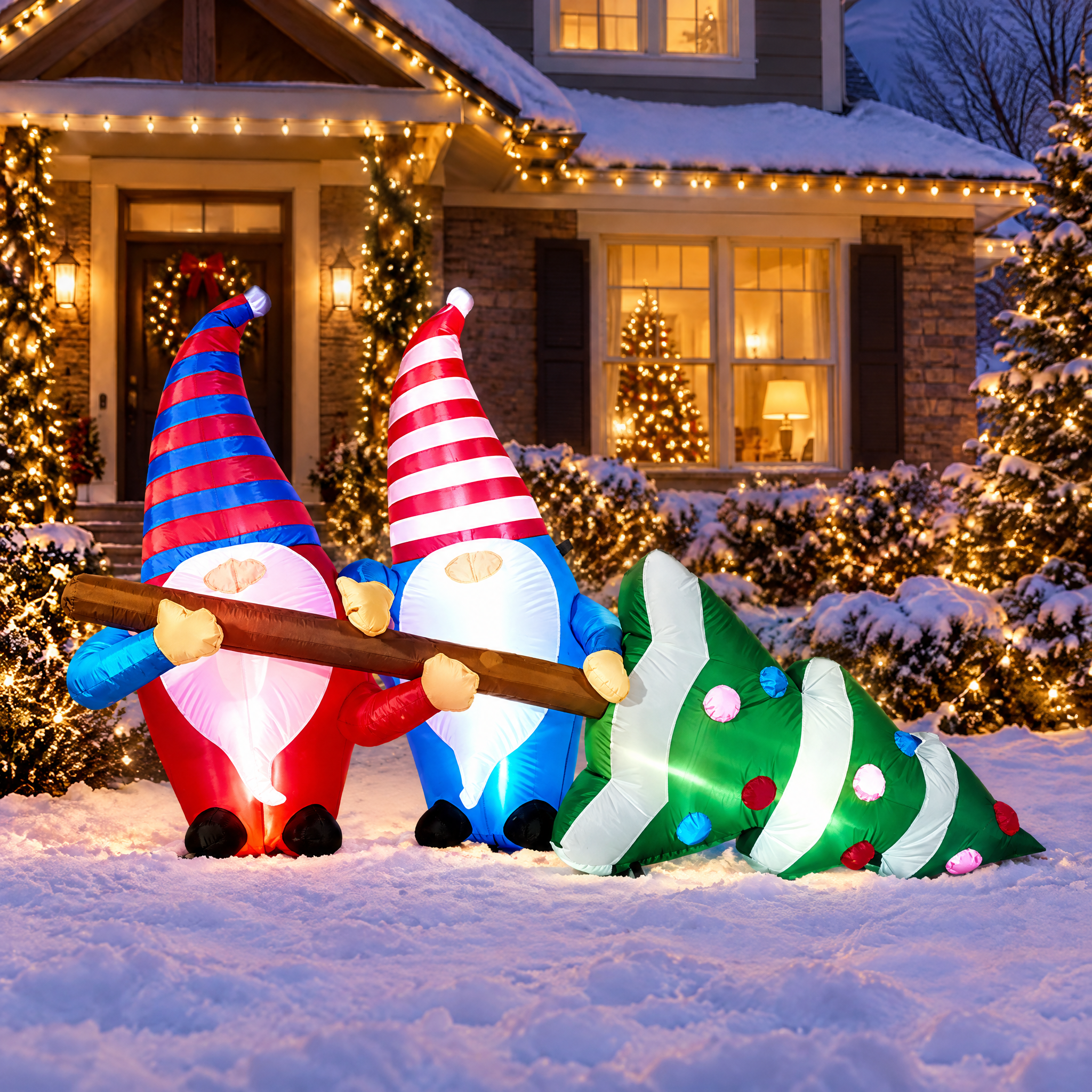 2.1m Giant Christmas Inflatable Yard Decoration – Christmas
