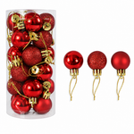 Shiny and Matte Christmas Ball Ornaments
