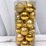 Shiny and Matte Christmas Ball Ornaments
