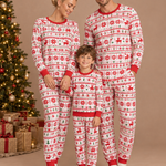 Red & White Christmas Matching Family Pajamas – family photoshoot