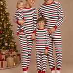 Striped Christmas Matching Family Pajamas – family photoshoot