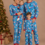 Holiday Print Matching Family Pajamas Set – family photoshoot