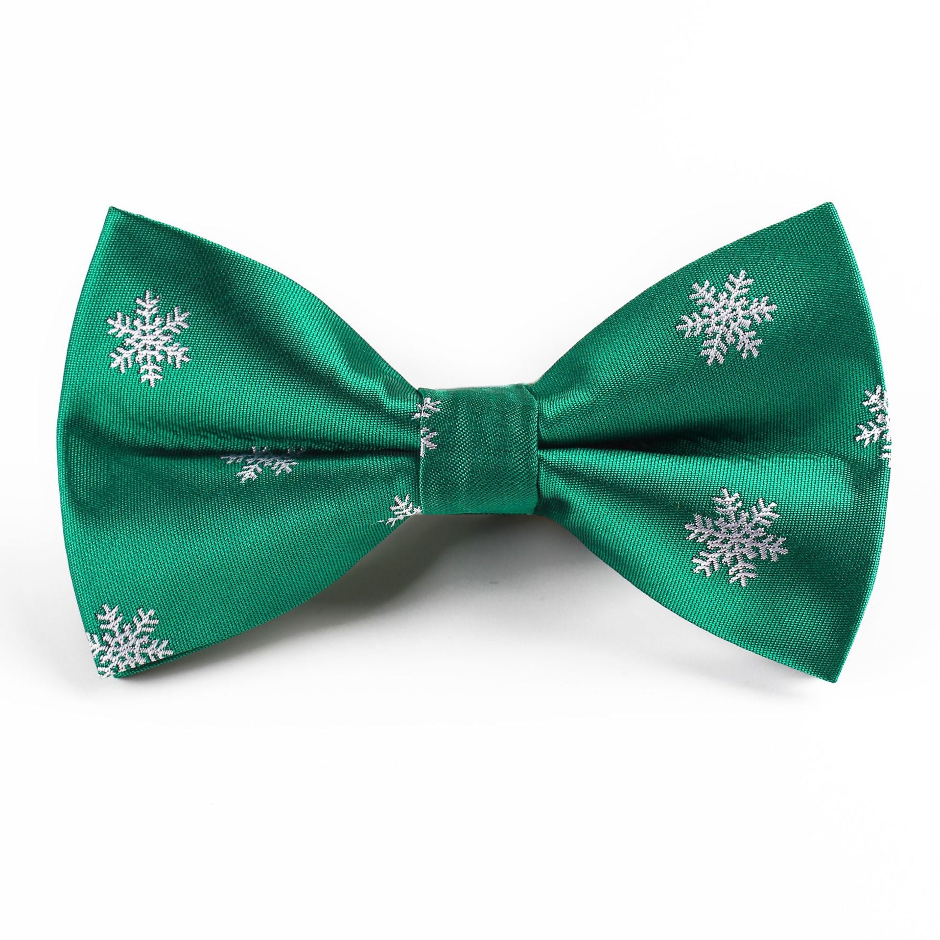 Papillon natalizio jacquard con motivi festivi
