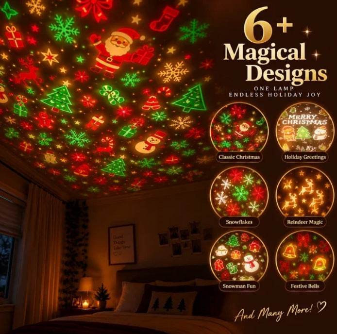 Luce notturna LED con proiettore di stelle