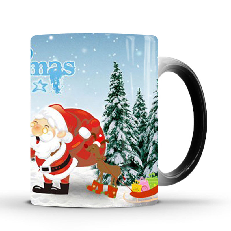 Taza mágica Merry Christmas que cambia de color