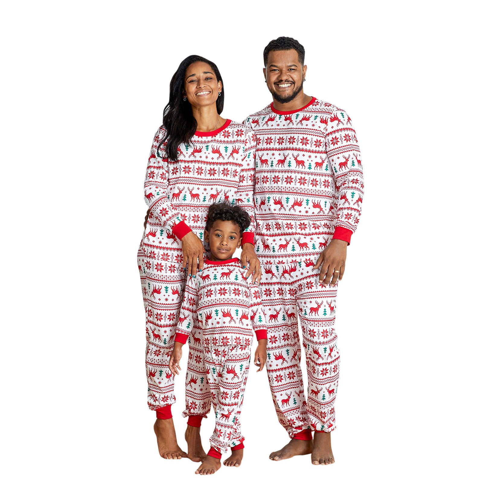 Red & White Christmas Matching Family Pajamas 3