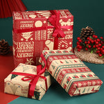 Papel de Embrulho de Natal Kraft Grosso 50x70 cm