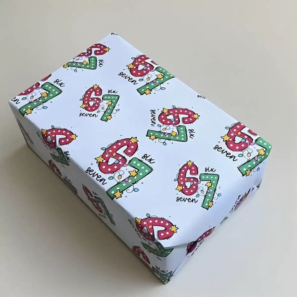 Festive Christmas Gift Wrapping Paper Sheets